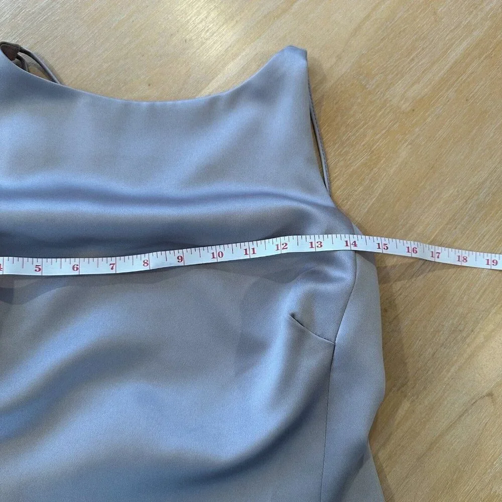 Vera Wang Womens Sleeveless Taupe Maxi Formal Gown 8 Bride Wedding Bride - Picture 10 of 14